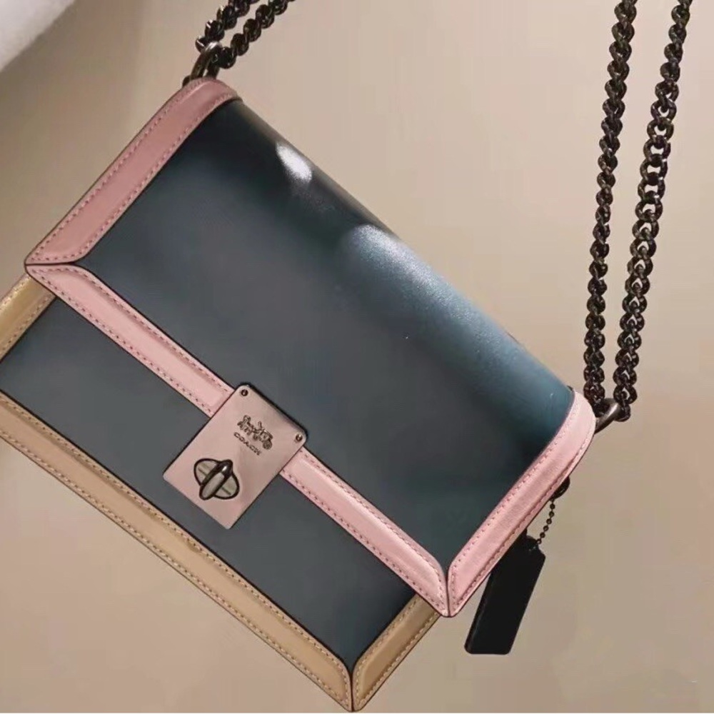 Coach Hutton Shoulder Bag in Colorblock